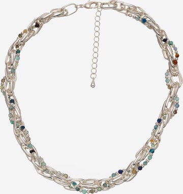 Leslii Necklace in Silver: front