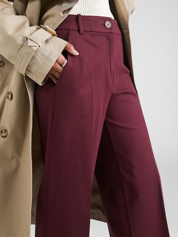 ESPRIT Loose fit Trousers with creases in Purple