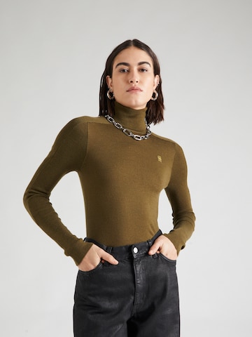 G-Star RAW Sweater 'Core' in Green: front