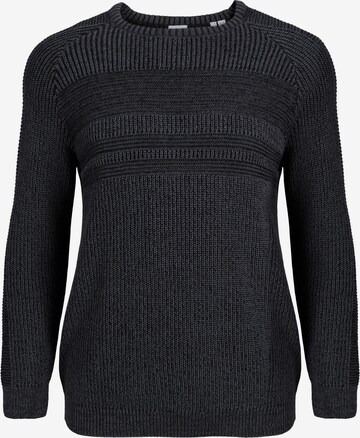 Jack & Jones Plus Sweater 'Power' in Black: front