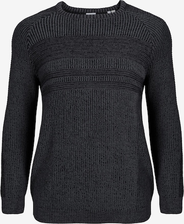 Jack & Jones Plus Trui 'Power' in Zwart: voorkant