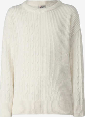 Comfort fit Camicia ' DPKnitted ' di Denim Project in bianco: frontale