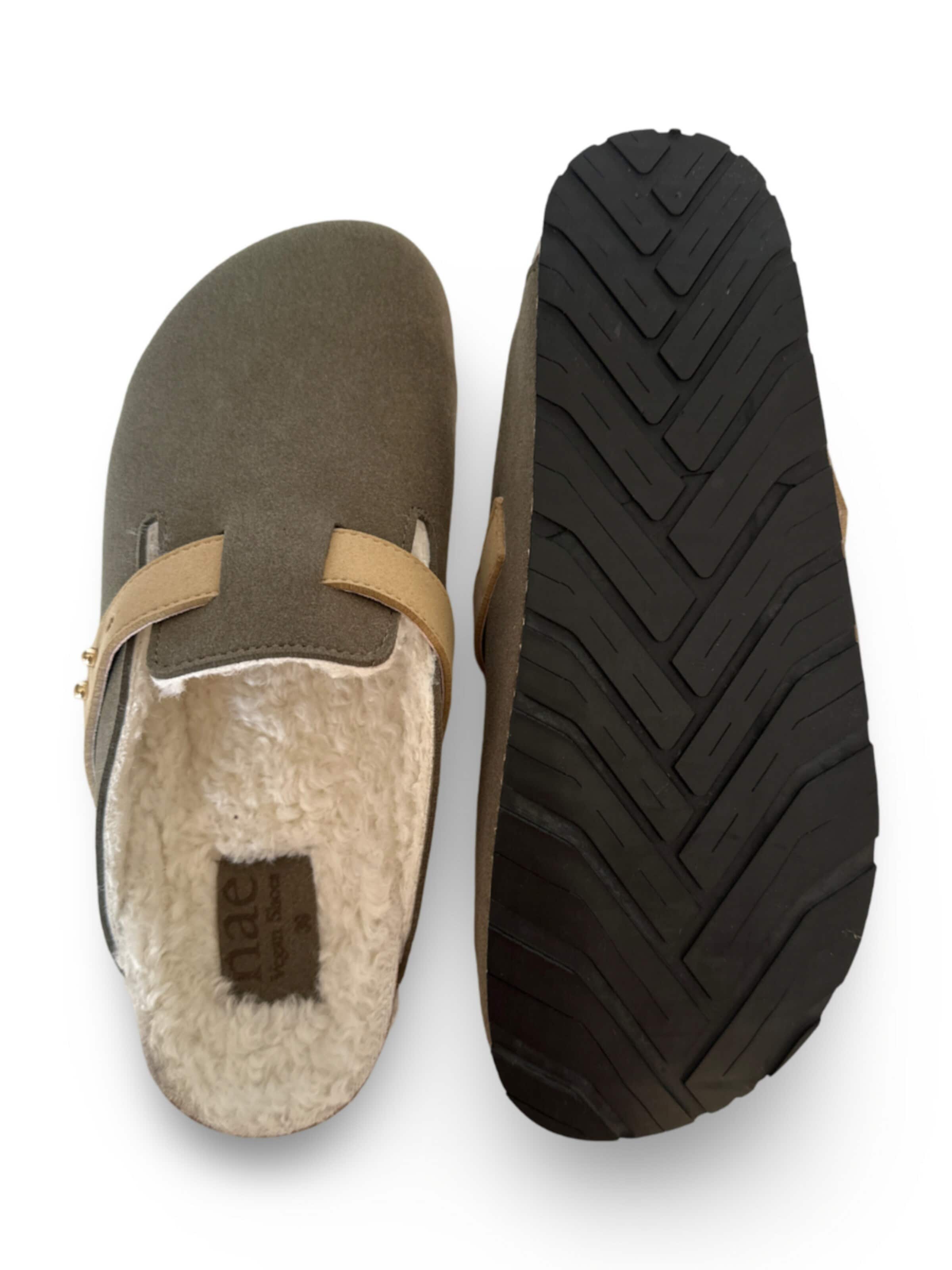 nae Vegan Shoes Slipper 'Levu' in Green