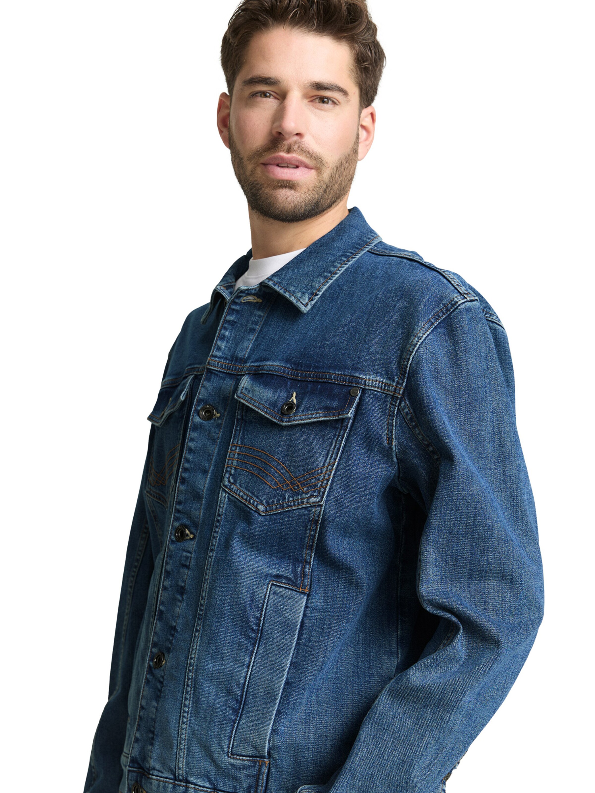 mėlyna TOM TAILOR Demisezoninė striukė