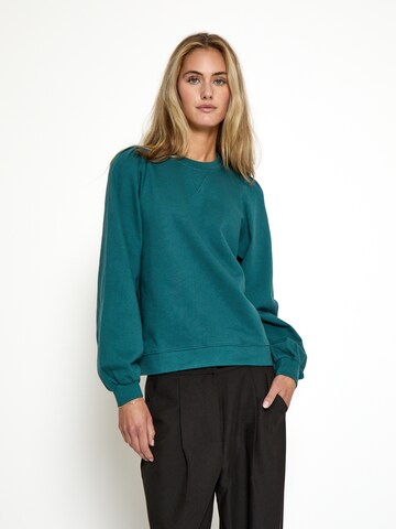 Sweat-shirt 'Gloria' Peppercorn en vert : devant