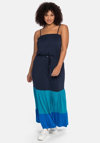 SHEEGO Summer Dress in Blue: front