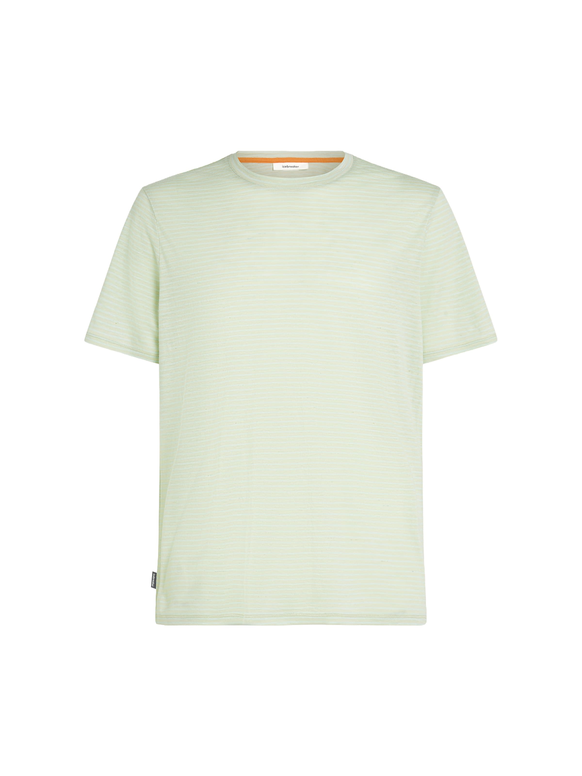 Maglietta 'Merino Linen Tee Stripe' di ICEBREAKER in marrone: frontale