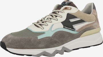 Baskets basses 'De Zager 02.63' Floris van Bommel en marron : devant