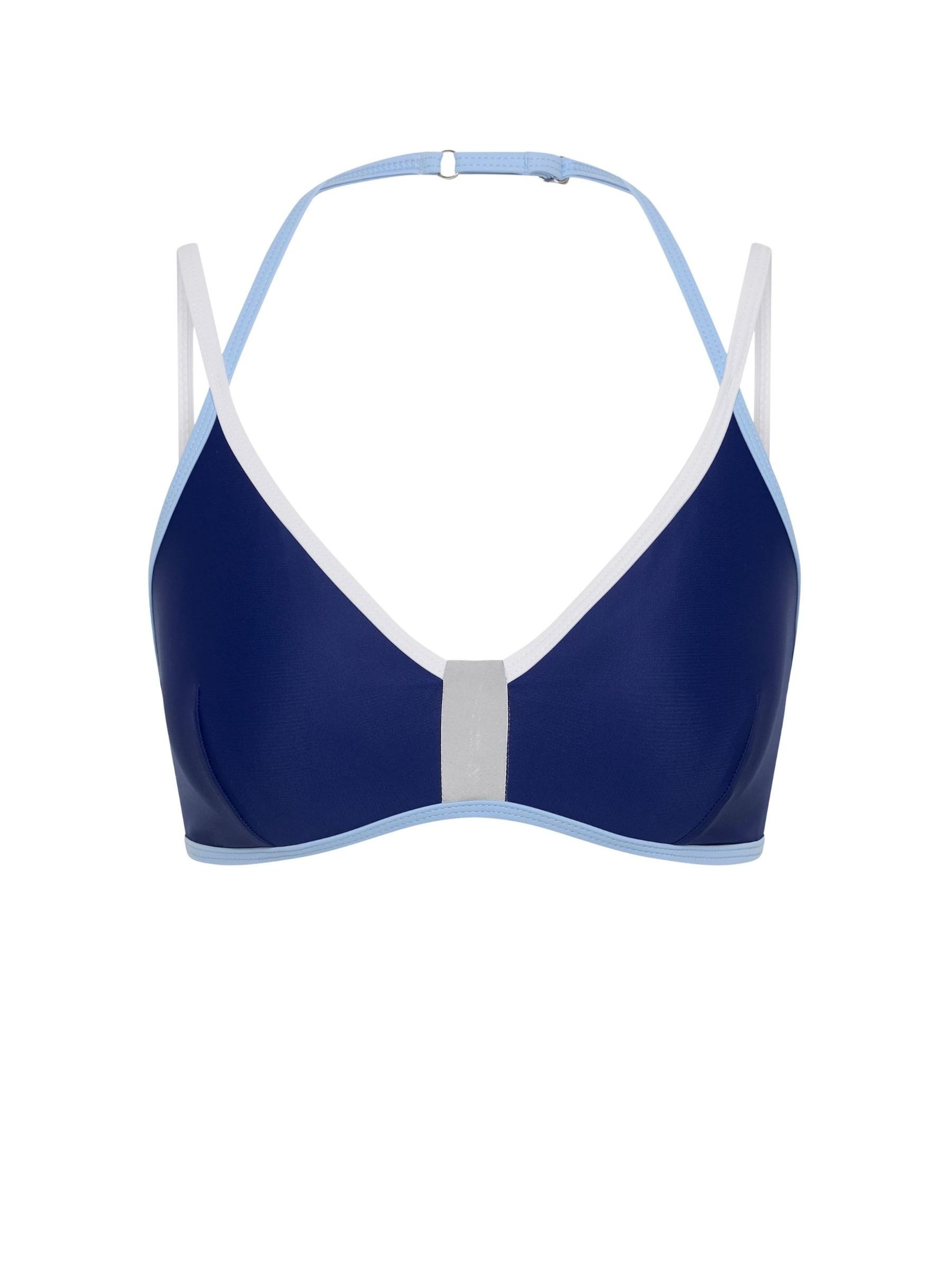 Horizon Athletic Balkonetka Sportowa góra bikini 'Coral Sea Bikini Top Luna' w kolorze niebieski: przód