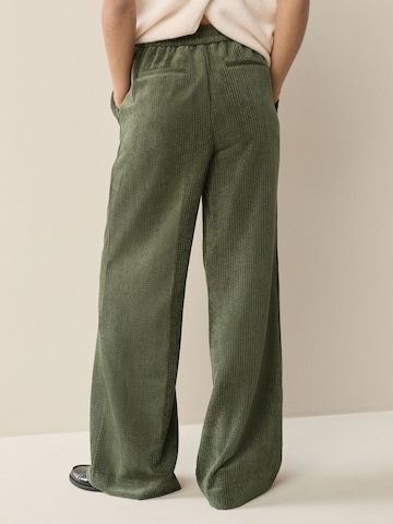 Next Široke hlačnice Hlače | zelena barva