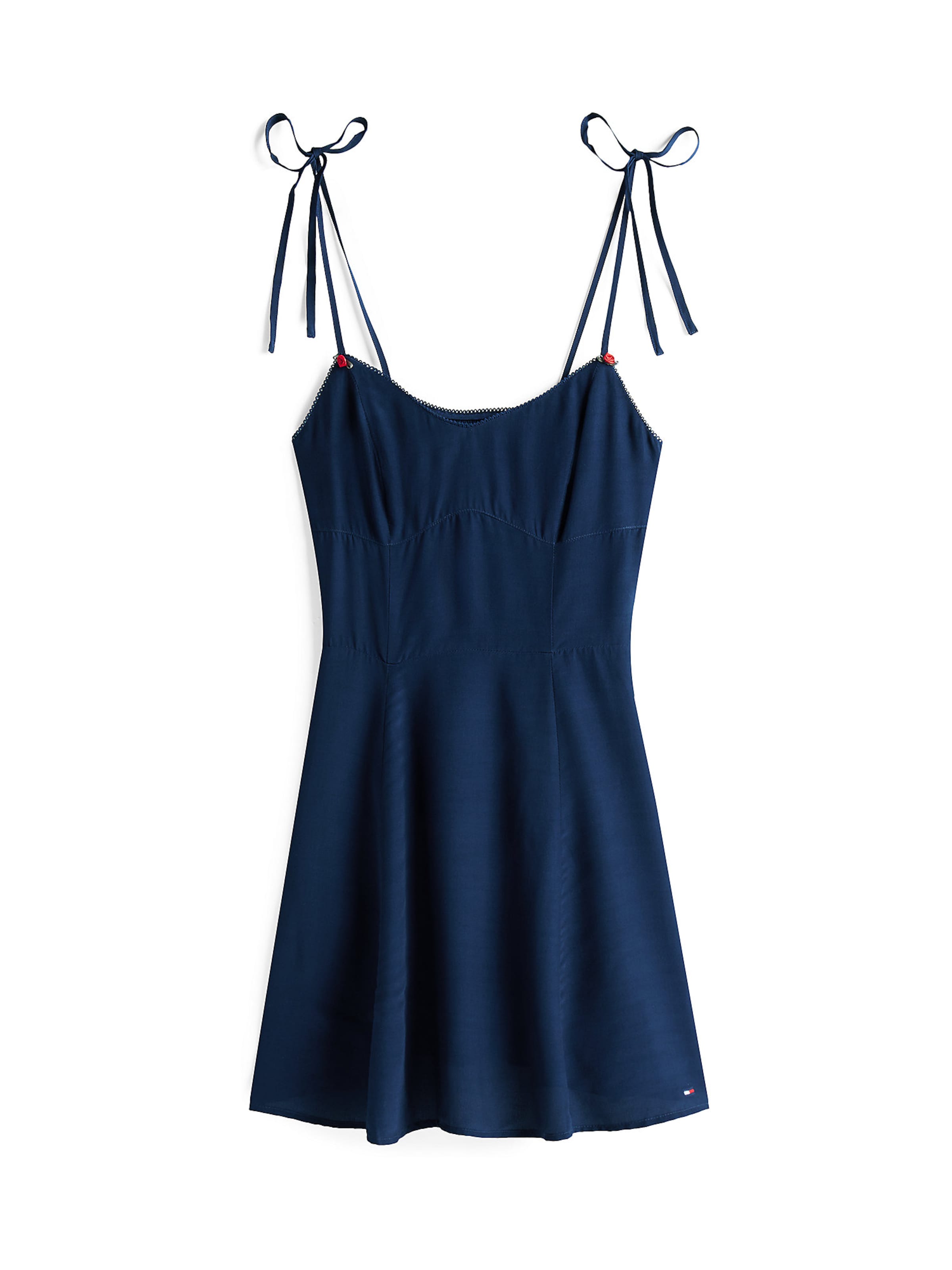 Tommy Jeans Zomerjurk in Blauw: voorkant