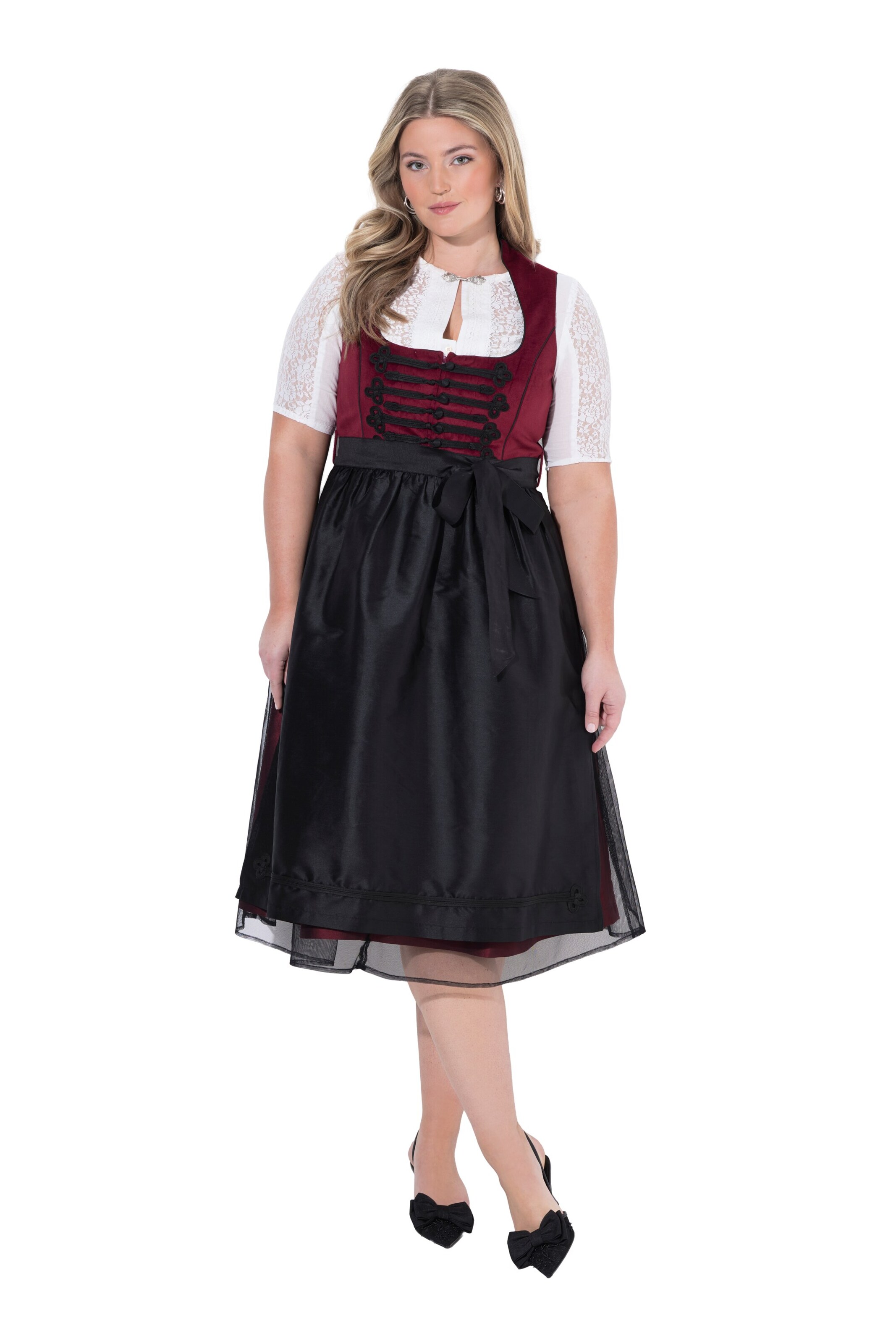 Ulla Popken Kleid in Rot: Vorderseite