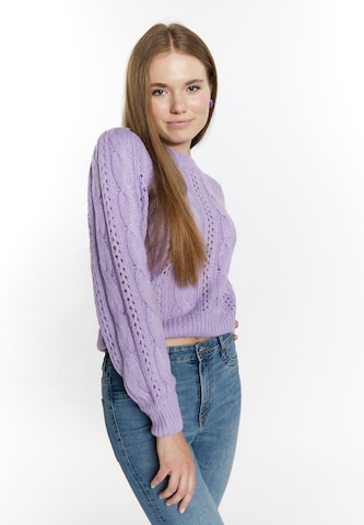 MYMO Пуловер в лилав: отпред