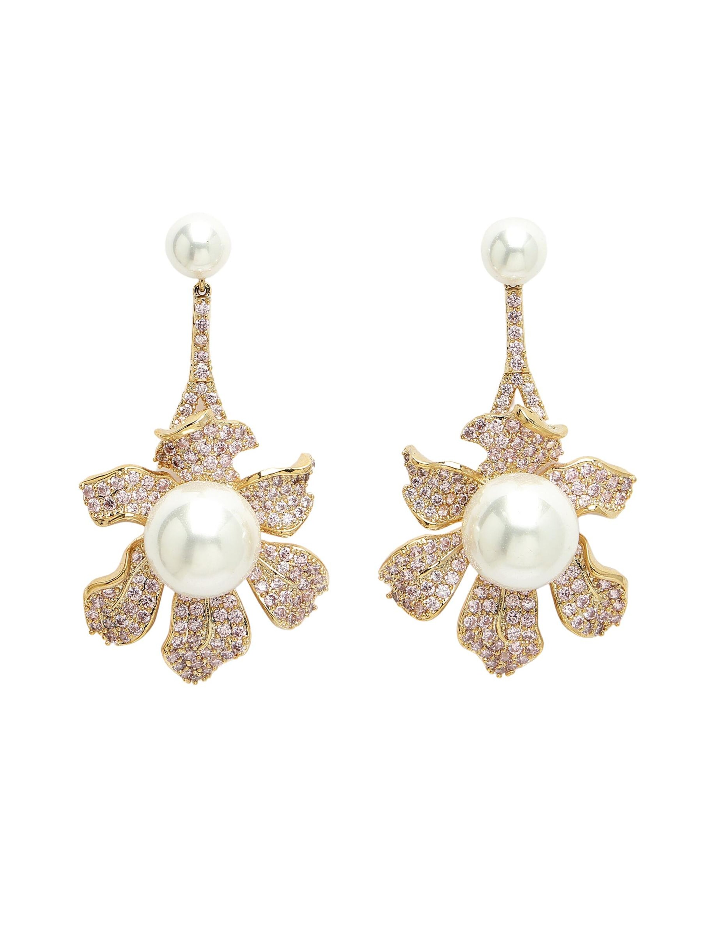 AVANT-GARDE PARIS - Pendientes 'Dominikala' en rosa: frente