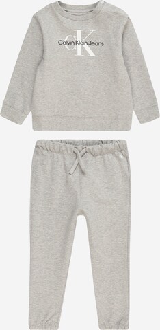 Calvin Klein Jeans Sweatsuit in Grey: front