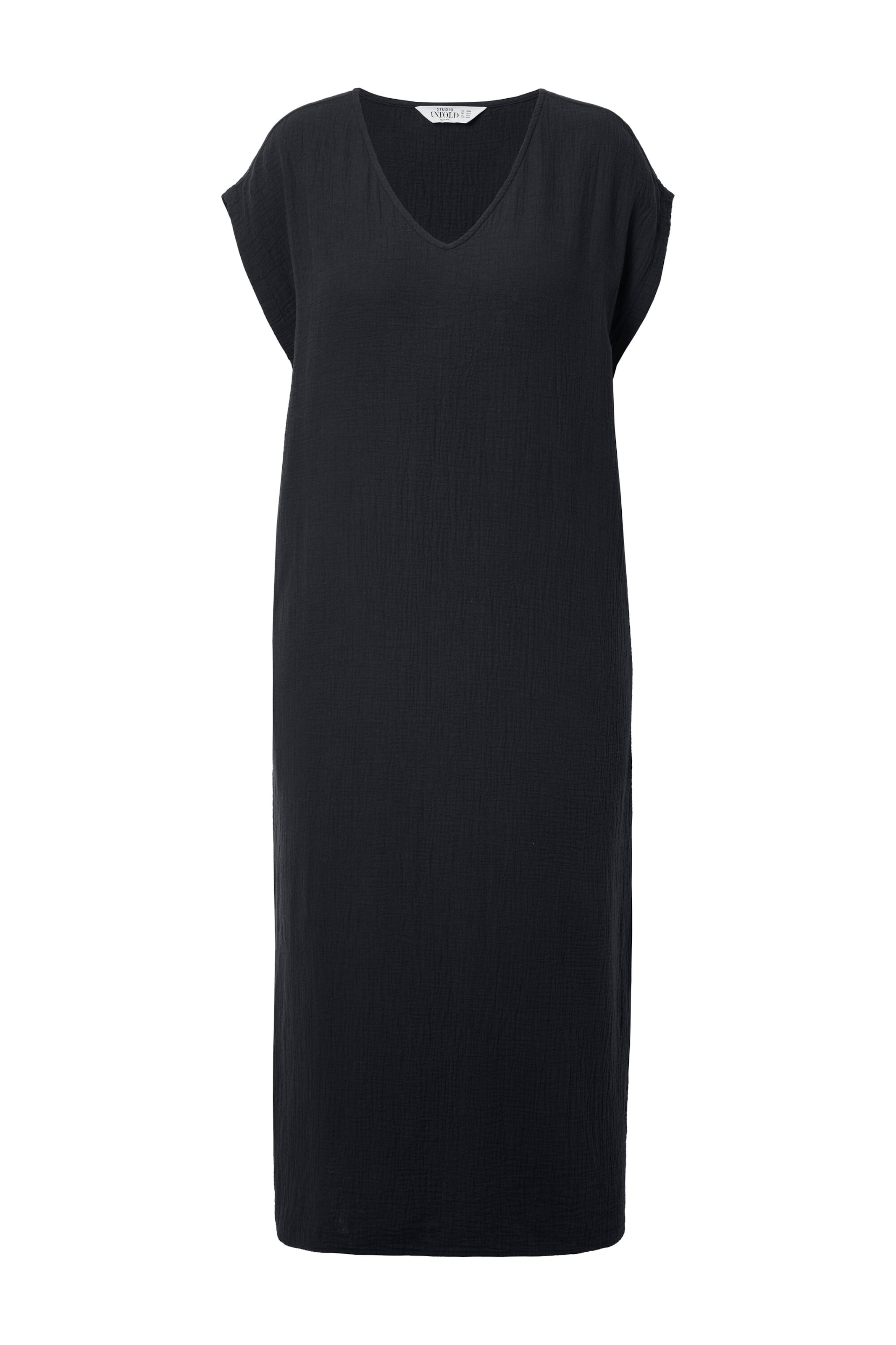 Studio Untold Jurk in Zwart: voorkant
