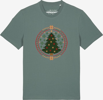 T-Shirt 'Weihnachtszeit' Watapparel en vert : devant