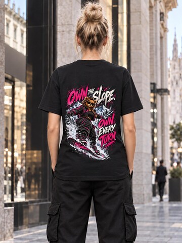 LUNØIR Studio Tričko 'BOSS Femme Slope Commander' – černá