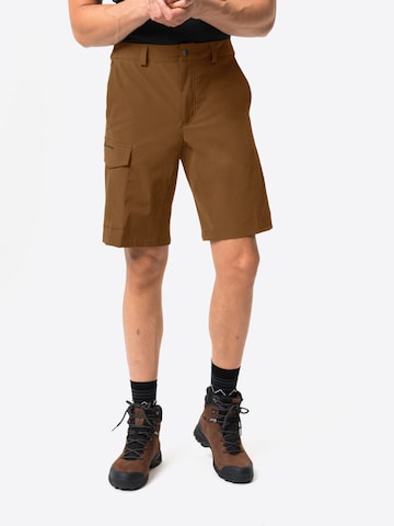 VAUDE Regular Athletic Pants 'Elope' in Brown: front