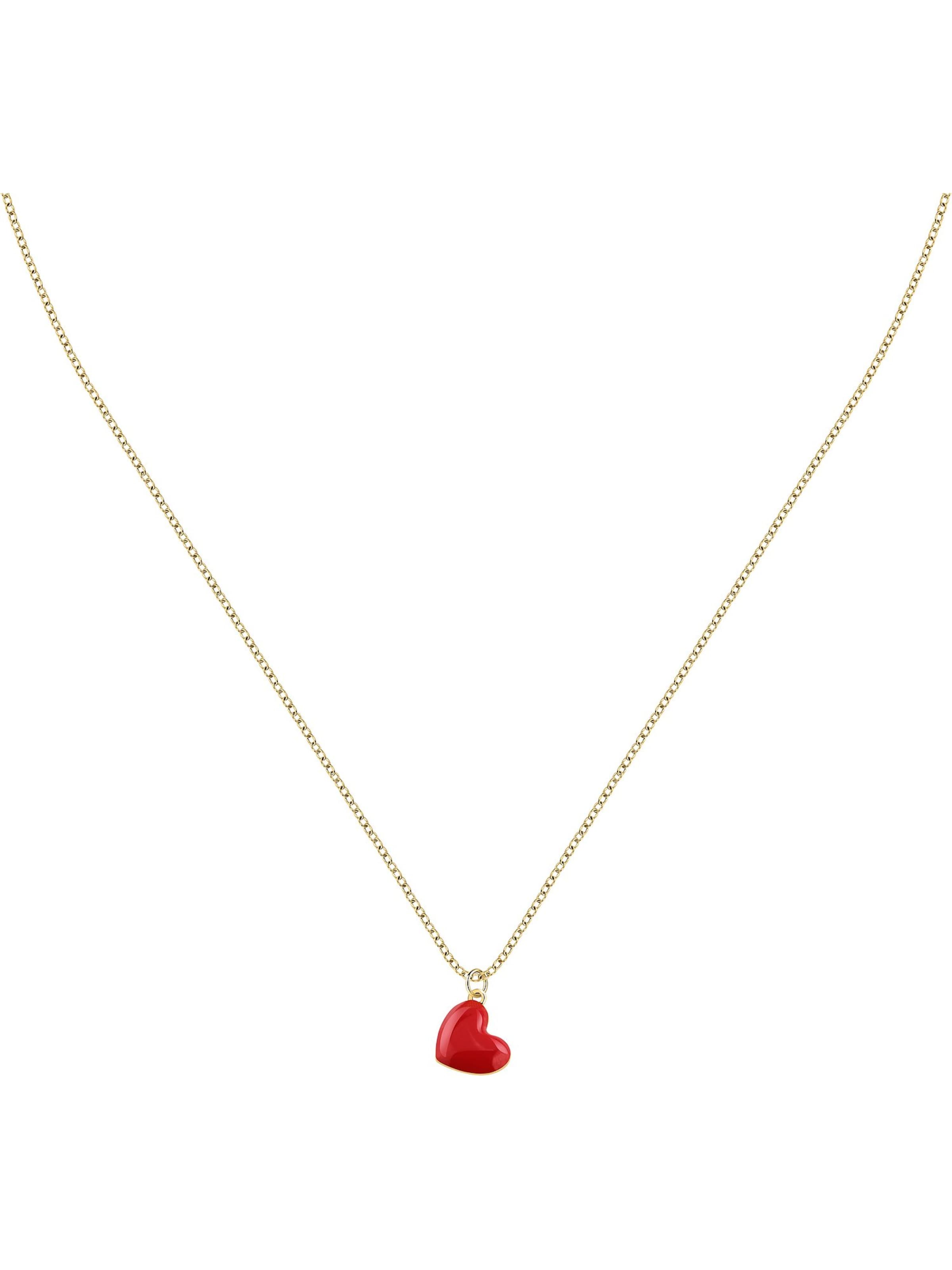 La Petite Story Necklace in Yellow: front