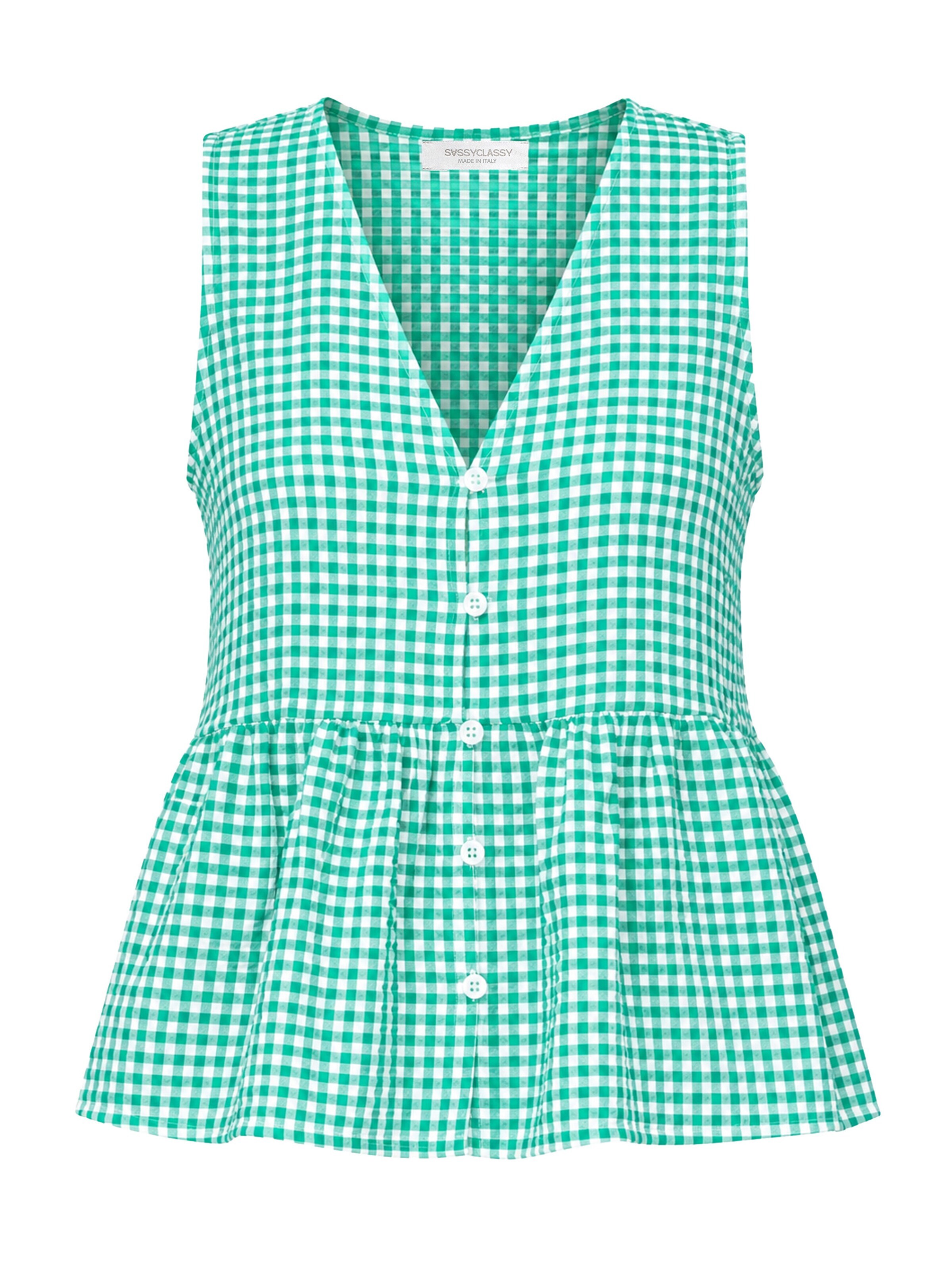 SASSYCLASSY Top in Green: front