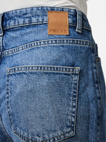 PIECES Wide leg Jeans 'PCSELMA' in Blue