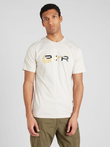 Nike Sportswear T-shirt 'AIR' i beige: framsida