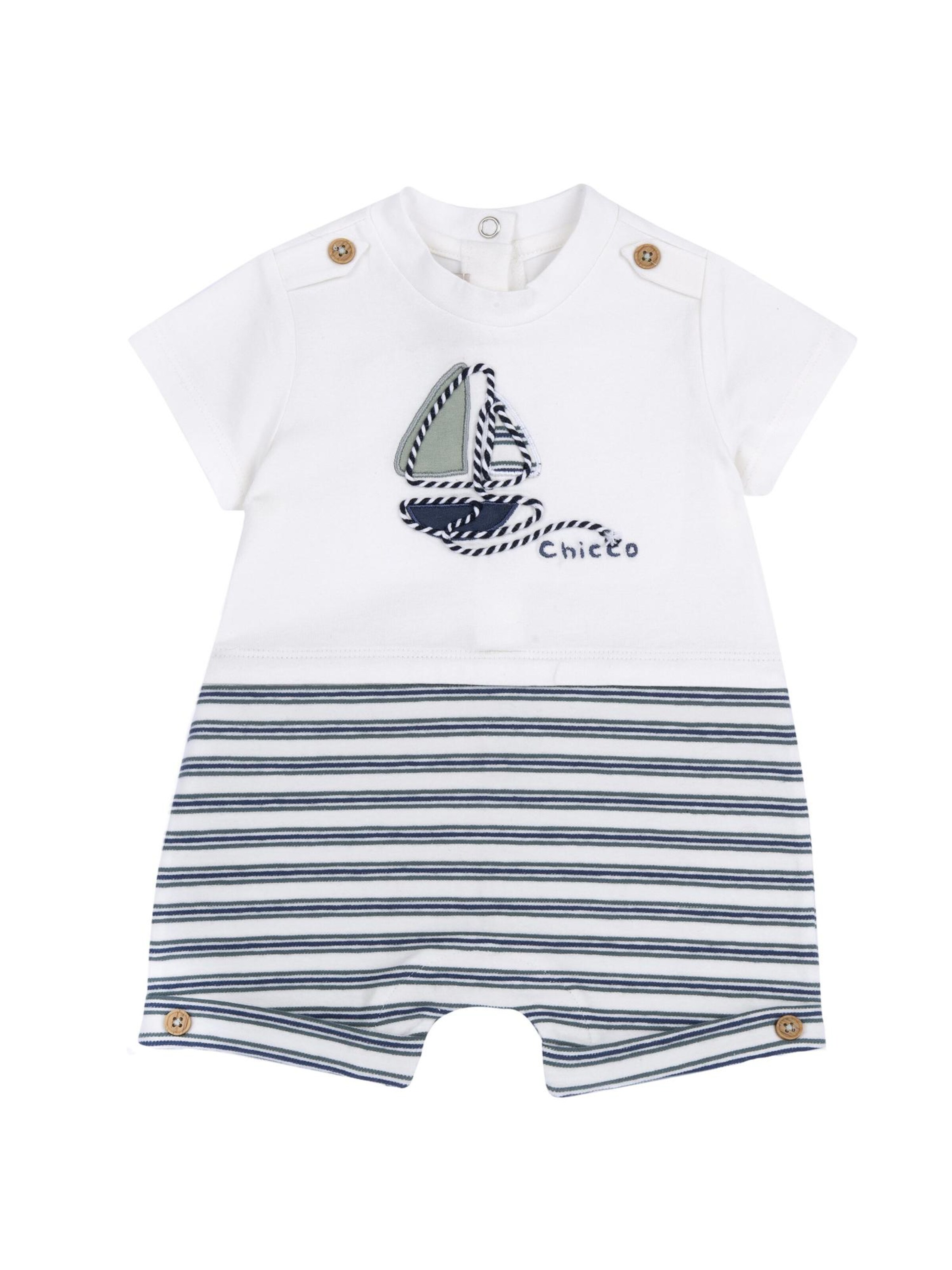 Chicco Kezeslábas - kék: elől