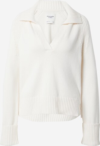 Abercrombie & Fitch Sweater 'AVERY' in White: front