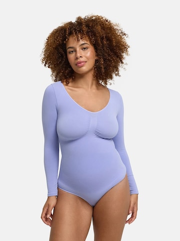 cfab - Body moldeador 'Bodysuit Sculpting Shapewear Longsleeve mit String' en lila