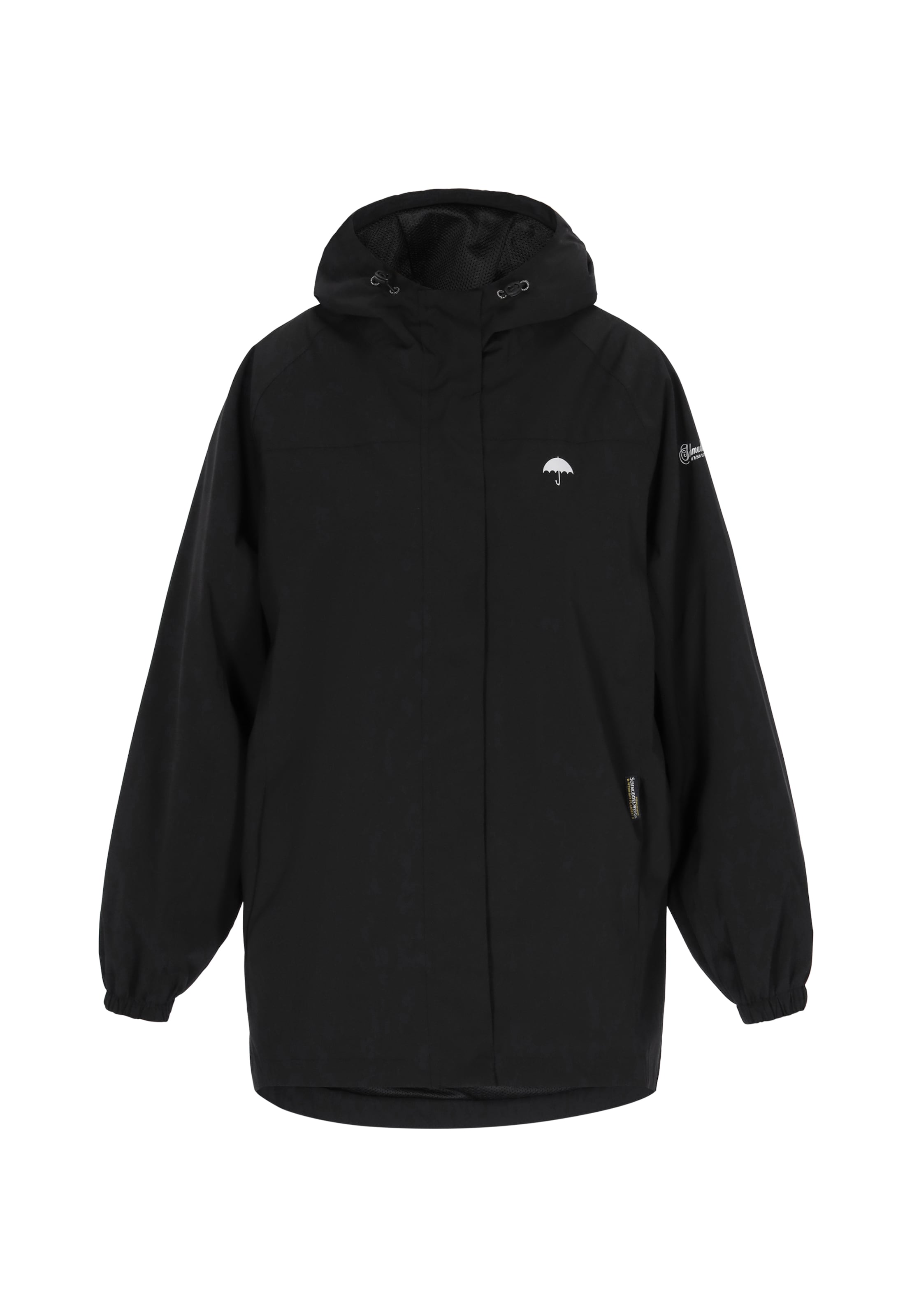 Schmuddelwedda - Casaco outdoor em preto: frente