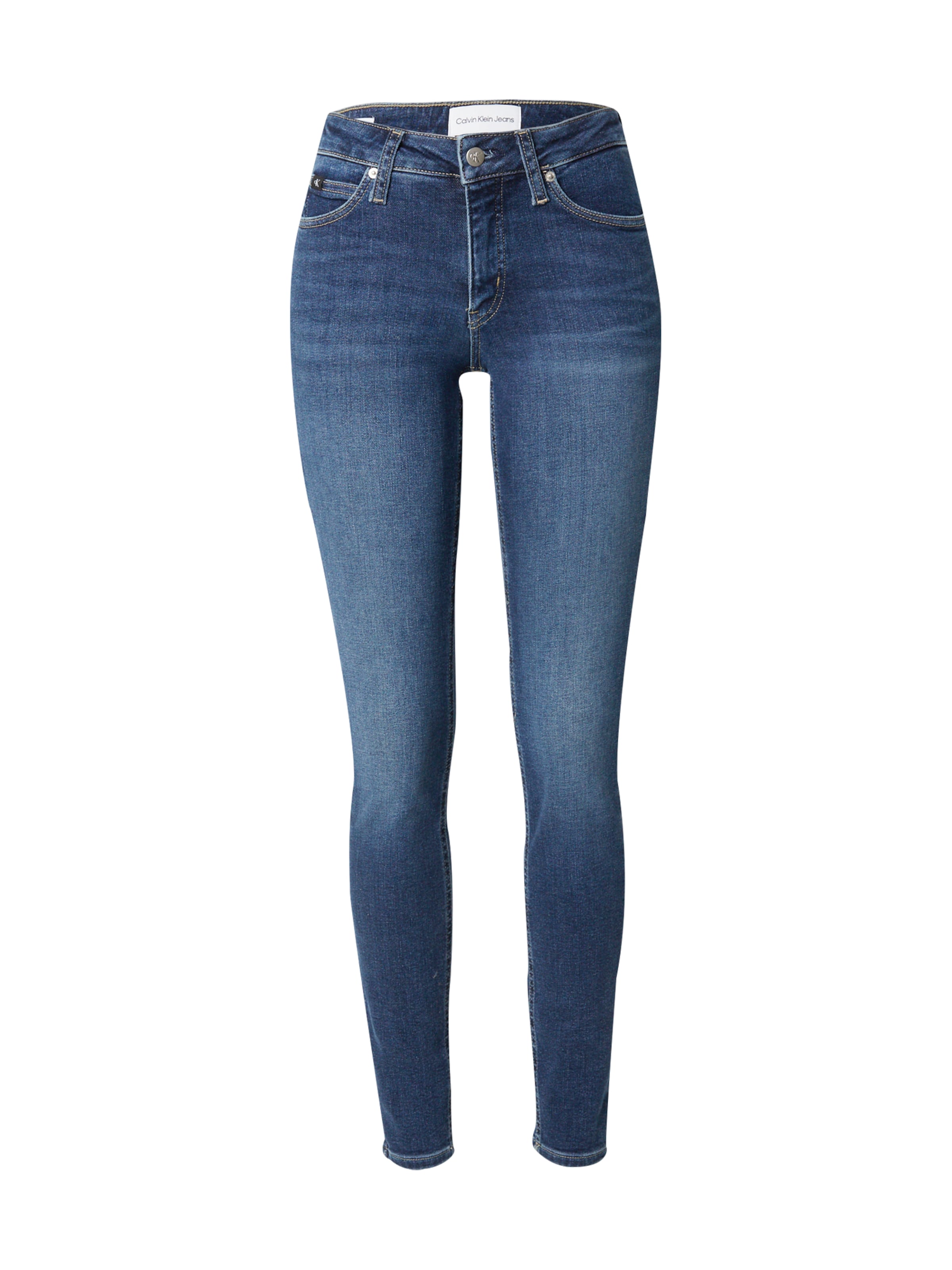 Skinny Jeans 'MID RISE SKINNY' di Calvin Klein Jeans in blu: frontale