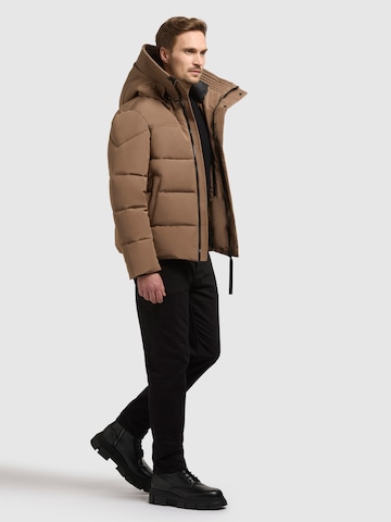 khujo Winterjacke 'Nebo' in Braun