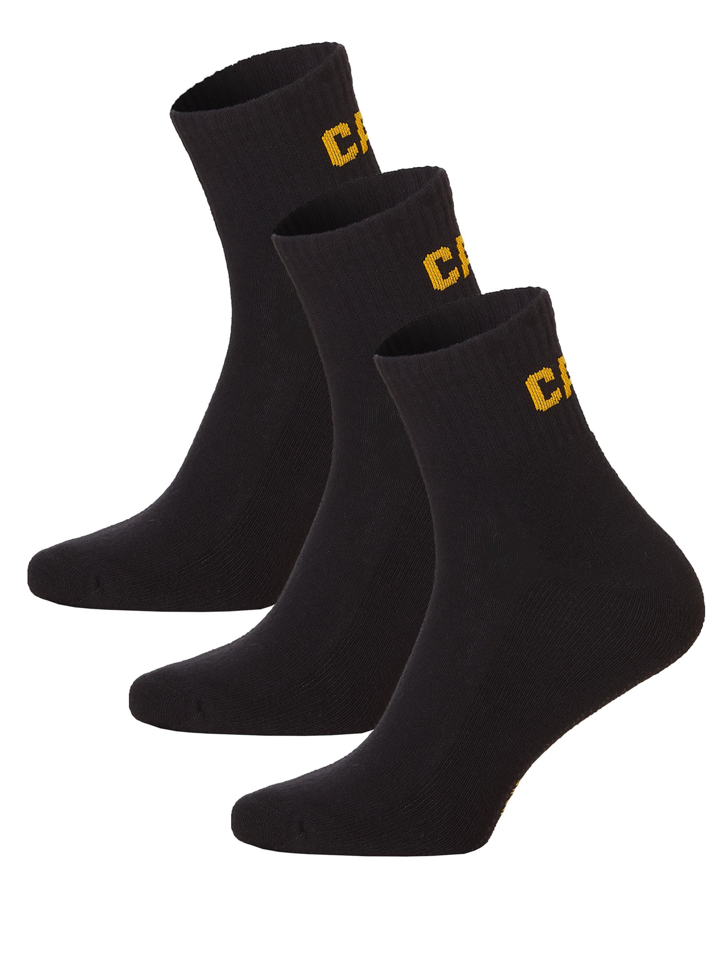 CATERPILLAR Sokken in Zwart: voorkant