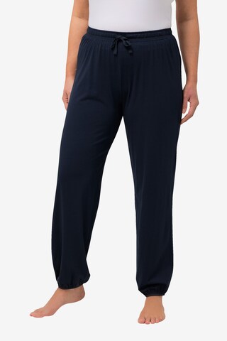 Ulla Popken Regular Broek in Blauw: voorkant