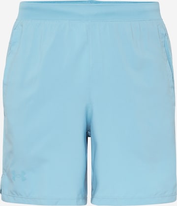 UNDER ARMOUR Sports trousers 'Launch' in Blue: front