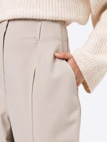 FIVEUNITS Loose fit Trousers with creases 'Hailey' in Beige