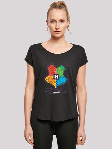 T-shirt 'Harry Potter Junior Hogwarts Crest' F4NT4STIC en noir : devant