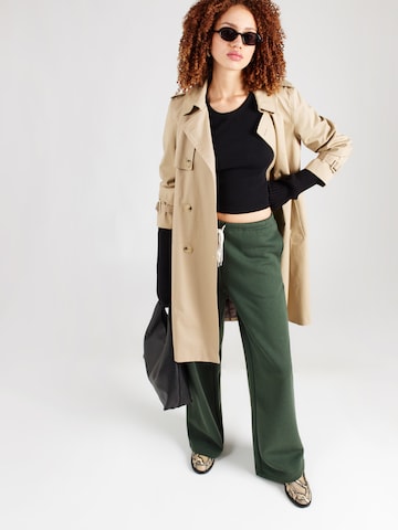 studioselectWide Leg/ Široke nogavice Hlače 'Lola' - zelena boja