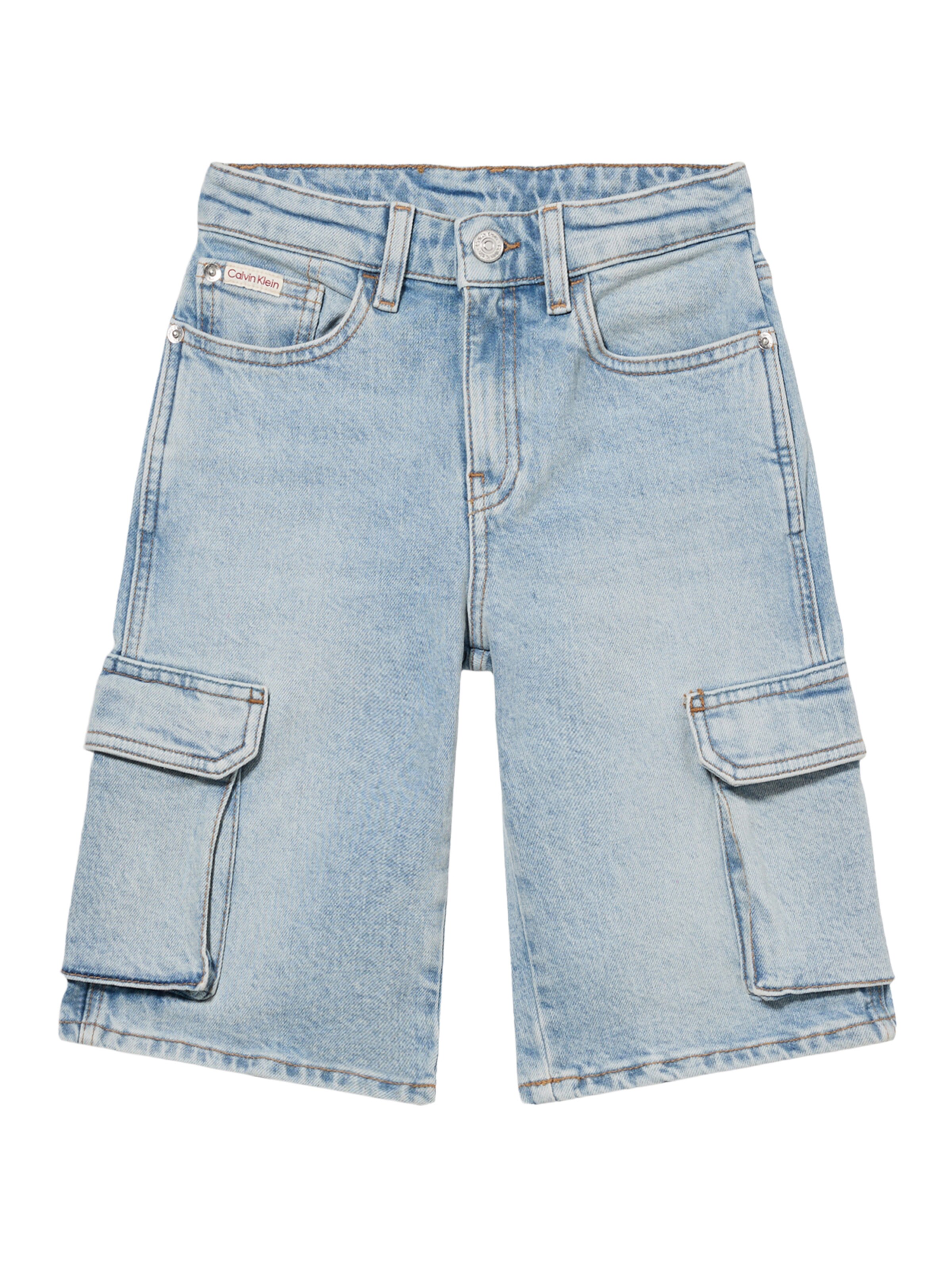 Calvin Klein Jeans Loosefit Shorts  'Andrew' in Blau: Vorderseite