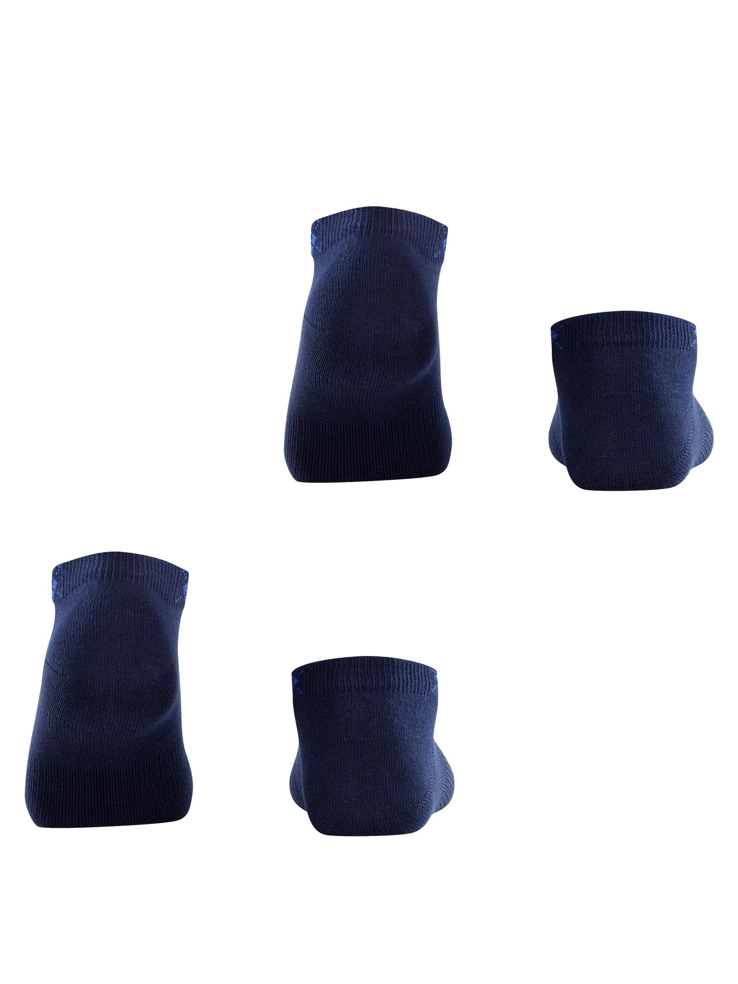 BURLINGTON Ankle Socks 'Everyday 2-Pack' in Blue