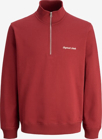 JACK & JONES Свитшот 'JORNORREBRO' в Красный: спереди