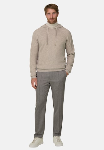 Sweat-shirt Boggi Milano en beige : devant