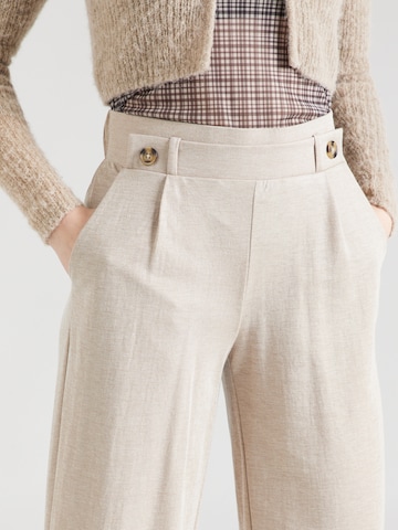 JDY Wide leg Pleat-front trousers 'Birdie Geggo' in Grey