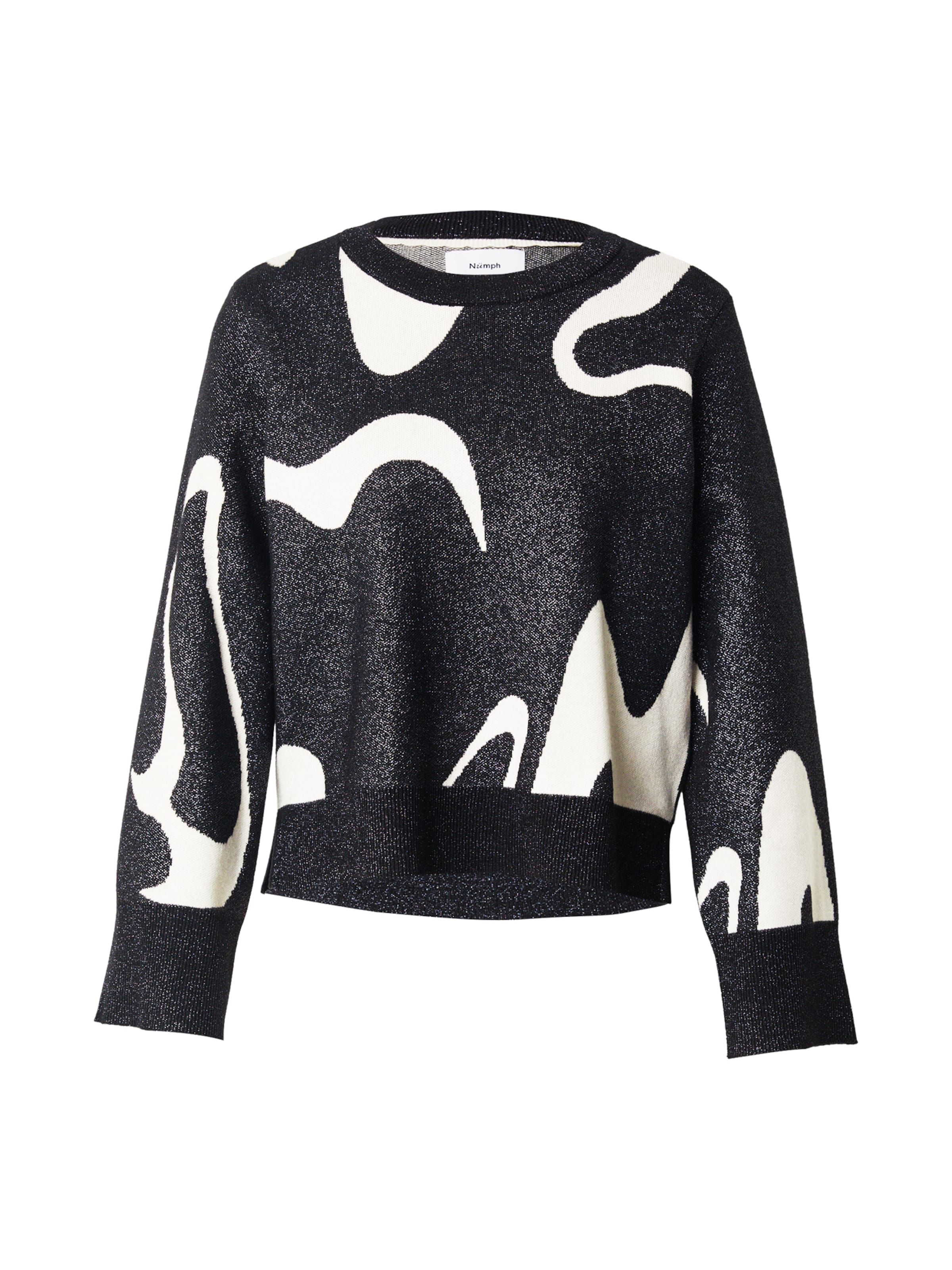 NÜMPH Πουλόβερ 'NUMITZY' σε μαύρο: μπροστά