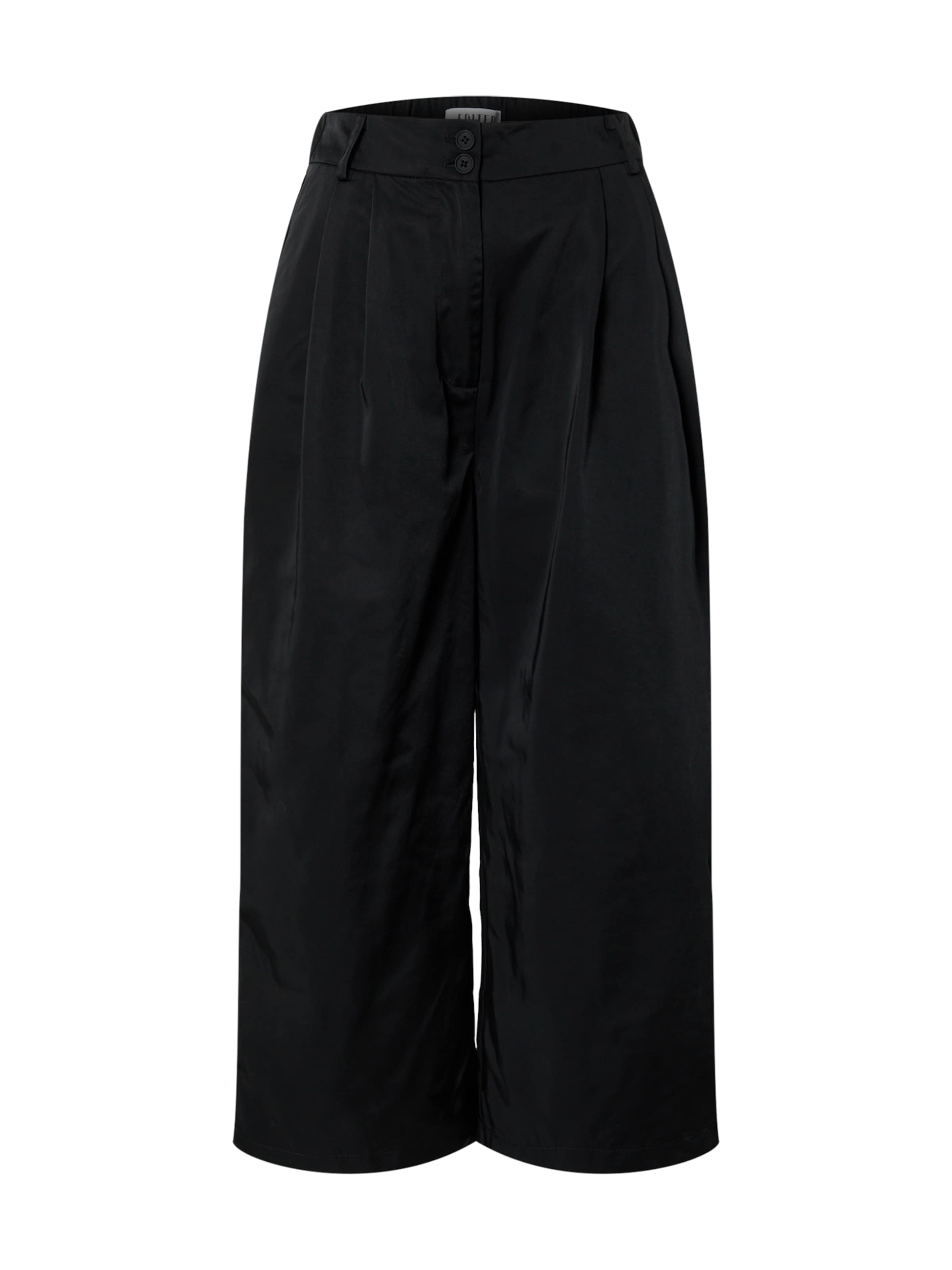 EDITED Wide leg Broek 'Janne' in Zwart: voorkant