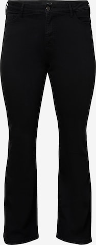 Zizzi Boot cut Jeans 'Ellen' in Black: front