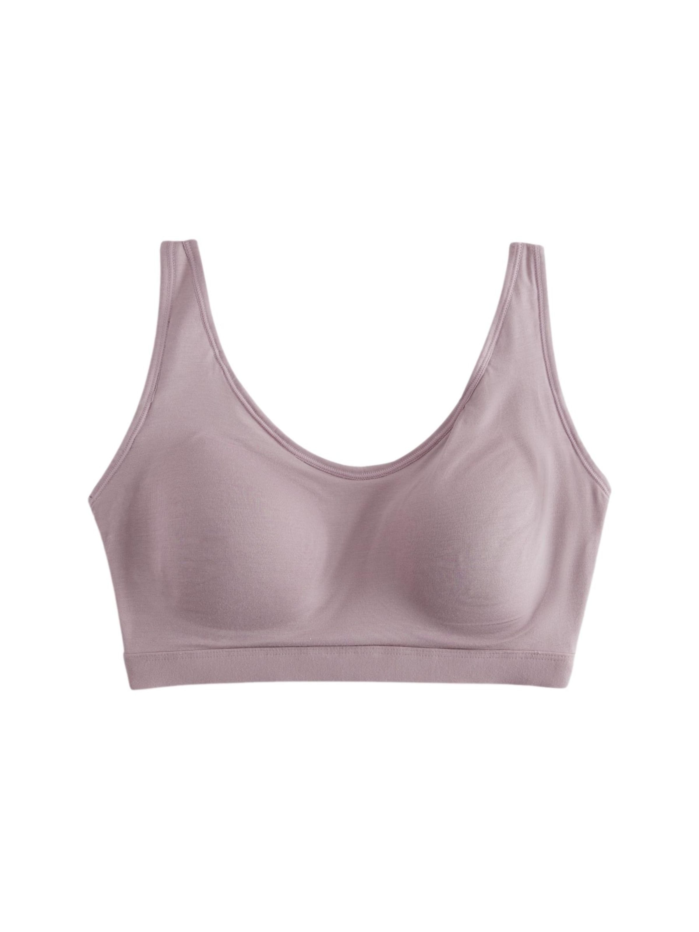 Next Õlapaelteta topp Rinnahoidja 'Forever Comfort', värv lilla: eest vaates