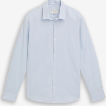 Coupe regular Chemise TOM TAILOR DENIM en bleu : devant