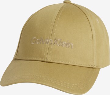 Calvin Klein Cap in Brown: front